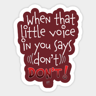 Little Voice-white Sticker